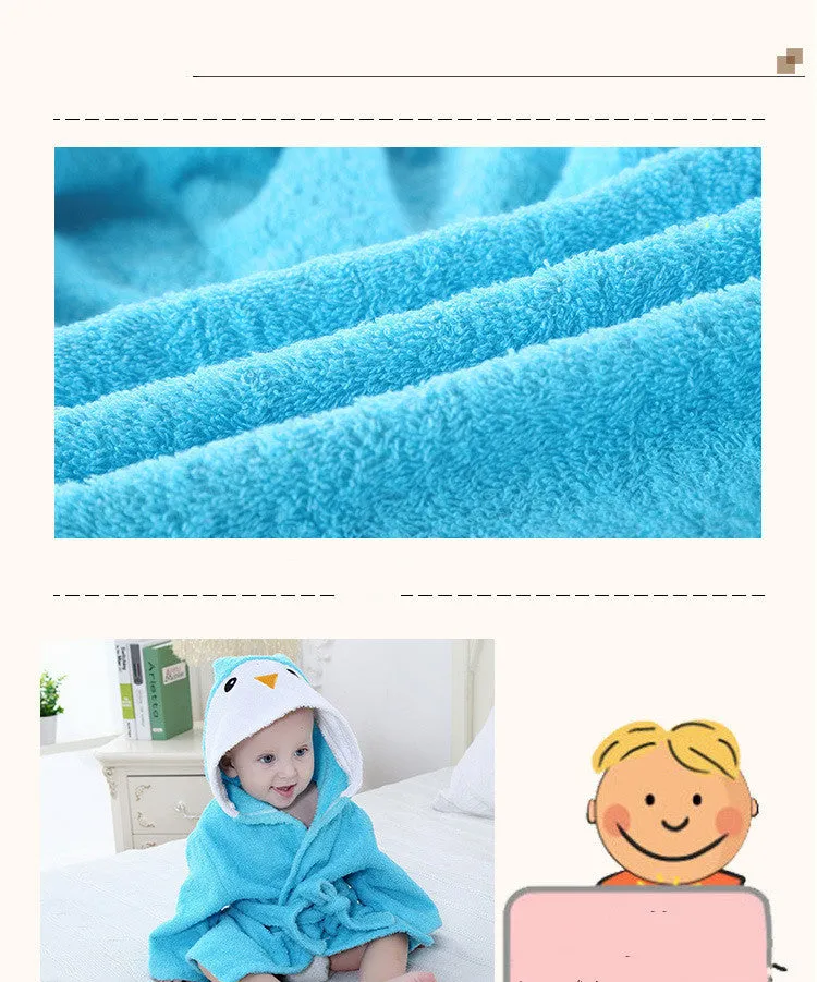 New Cotton Cartoon Bathrobes ForBoys And Girls