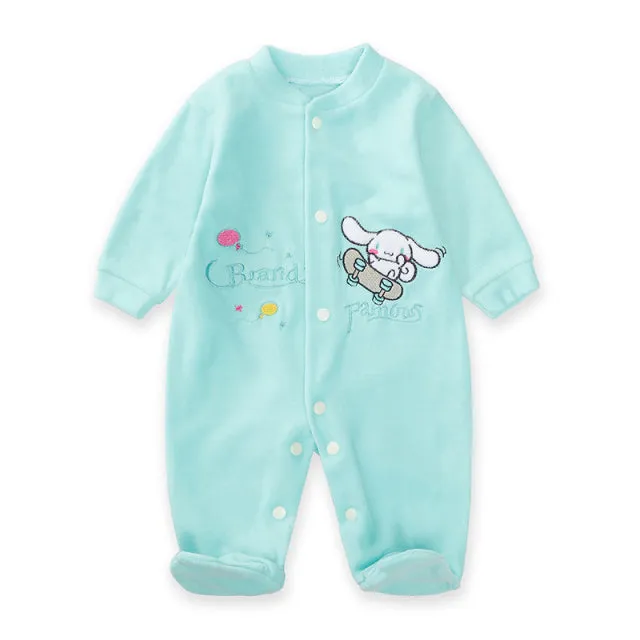 New Trending Baby Girls Rompers Clothing Pink Cartoon Baby Girls Clothes - One Pieces Pajamas Fleece Jumpsuit Costume
