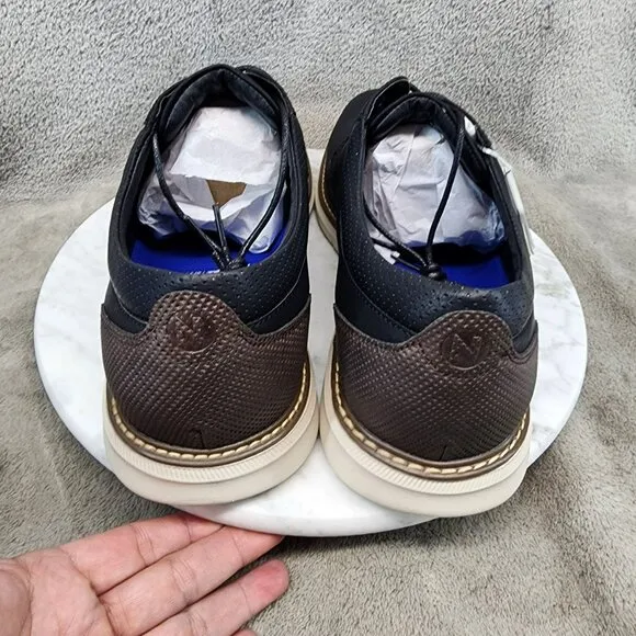 Nunn Bush Shoes Mens Size 10.5 Cove Casual Black Lace Up Oxford *NWT*