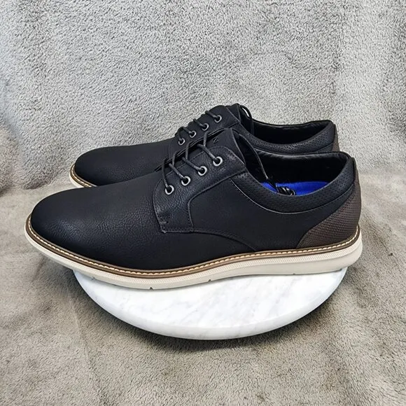 Nunn Bush Shoes Mens Size 10.5 Cove Casual Black Lace Up Oxford *NWT*