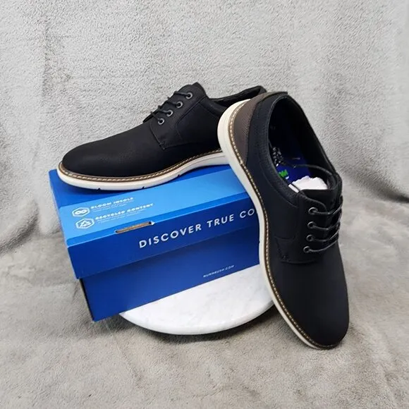 Nunn Bush Shoes Mens Size 10.5 Cove Casual Black Lace Up Oxford *NWT*