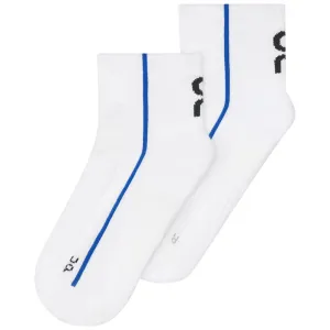 On Court Mid 1 Pack Socks - White/Indigo