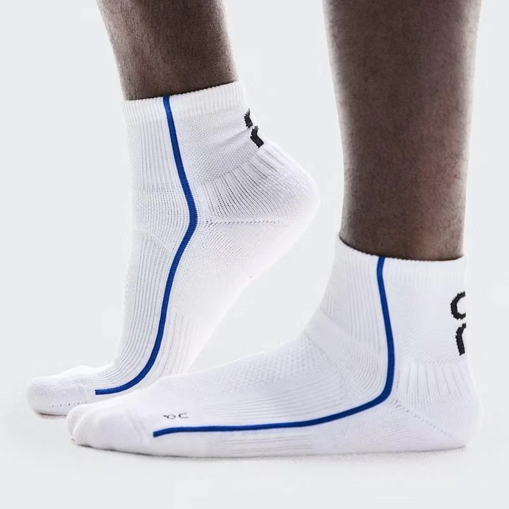 On Court Mid 1 Pack Socks - White/Indigo