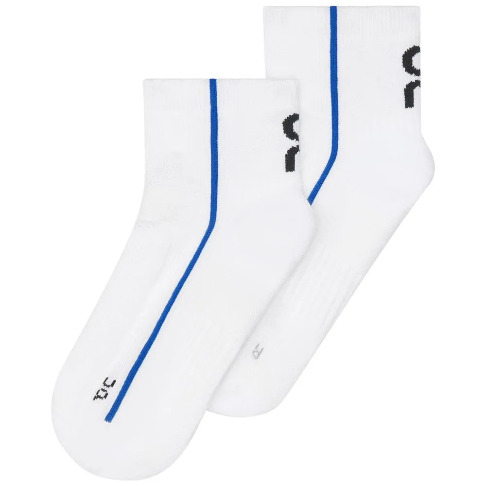 On Court Mid 1 Pack Socks - White/Indigo