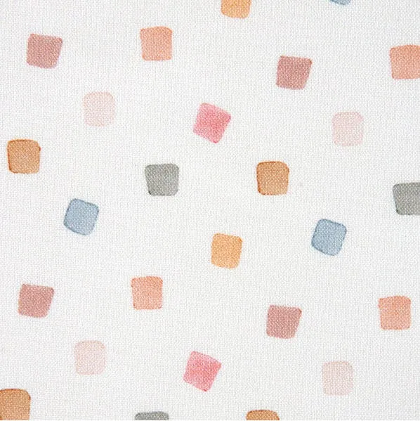 Organic Cotton Fabric, Square Pattern Fabric, Quality Korean Fabric - Fabric By the Yard 53357-1