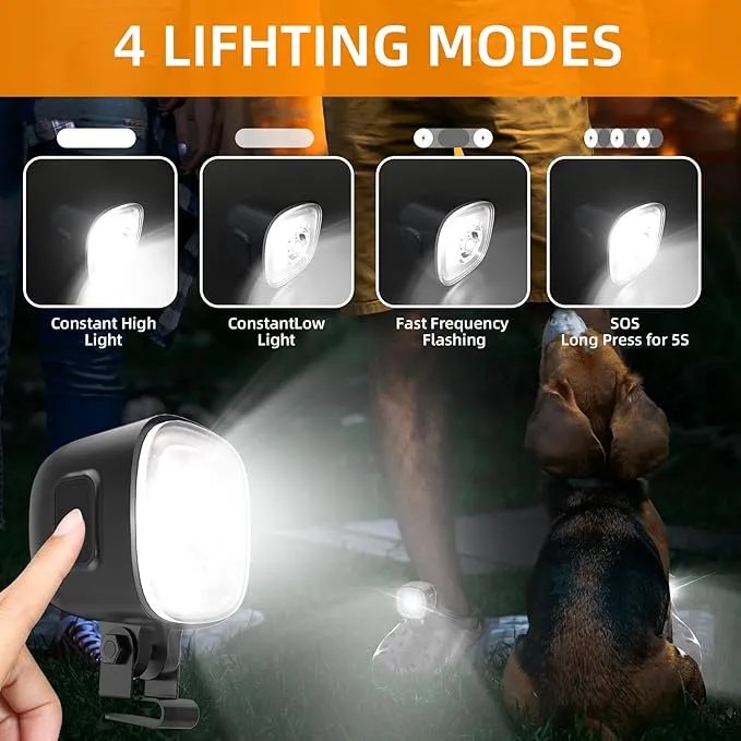 Original 2 Headlights for Crocs Charms, Flashlight Attachment for Crocs Shoes, Accessories for Crocs Kids Boy Girl Men Women Adult Sandals, Clip on Clog Headlamp,Shoe Light Up Charms for Crocs
