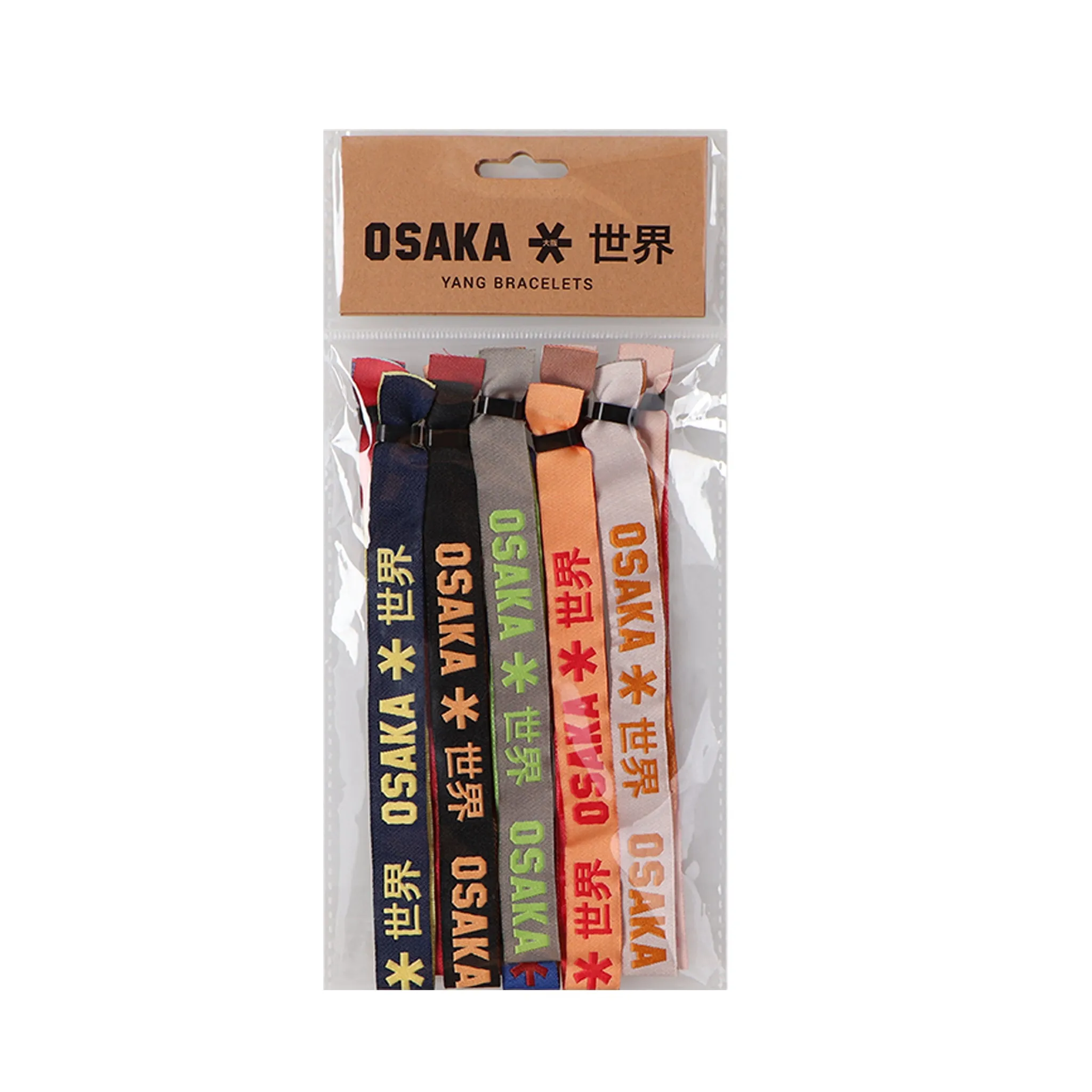 Osaka Woven Bracelet Mix - Yang - 10 Pack