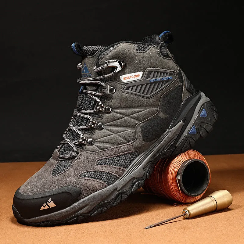 Outdoor Leisure Sports High-top Waterproof Non-slip Men's Hiking Shoes