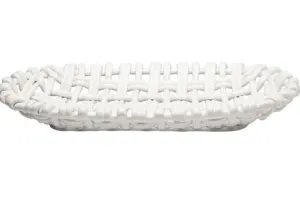 Oval Basket White
