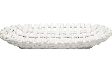 Oval Basket White