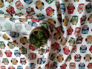 Owls Cotton Fabric - By the Yard - 41799 - 177