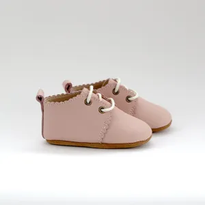 Oxford Leather Shoe Soft Sole - Petal