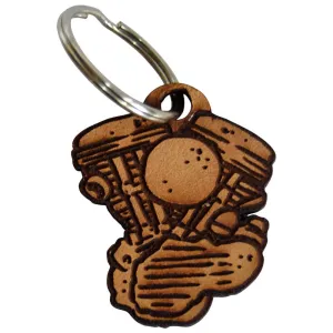 Panhead Keychain - Leather