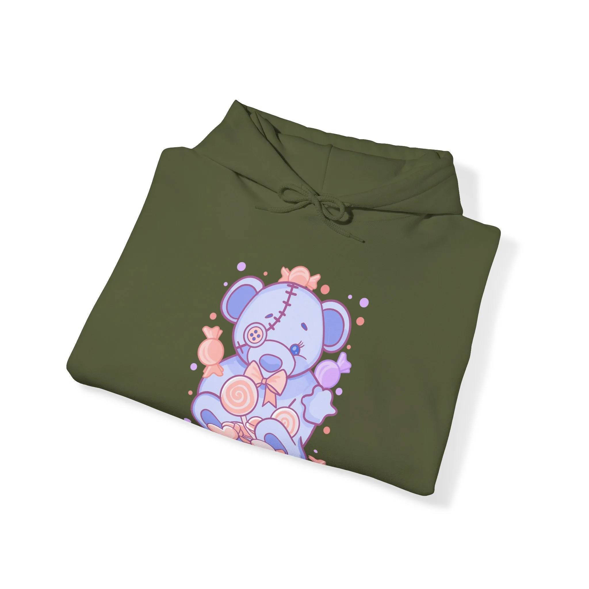 Pastel Baby Blue Teddy Bear Hoodie