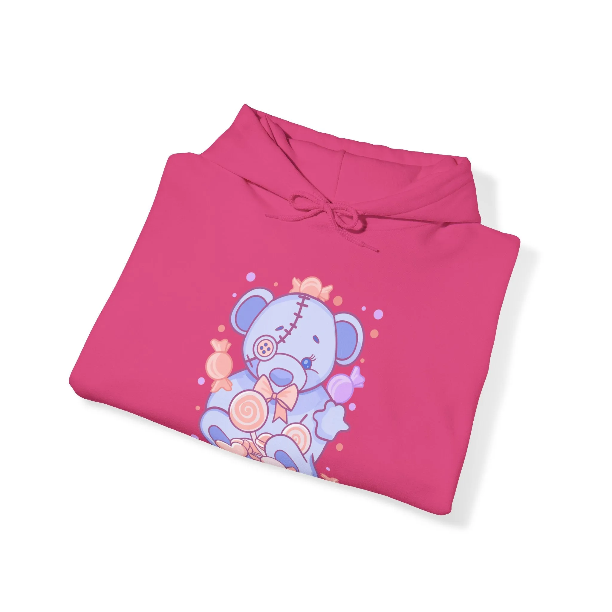 Pastel Baby Blue Teddy Bear Hoodie