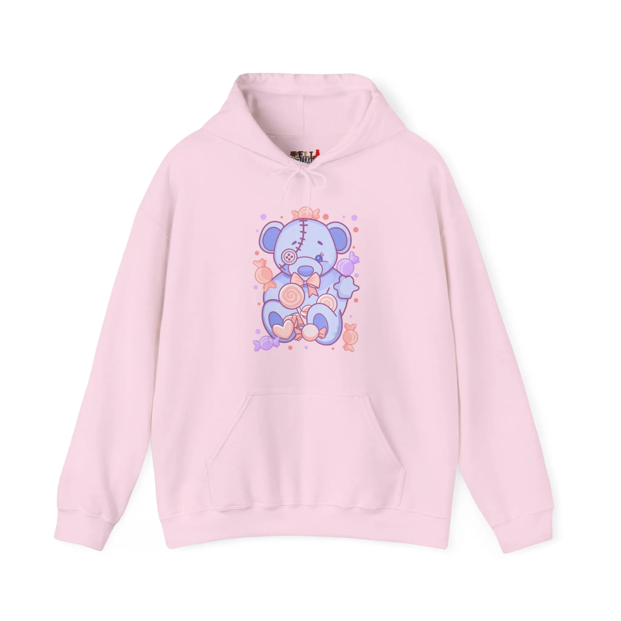 Pastel Baby Blue Teddy Bear Hoodie