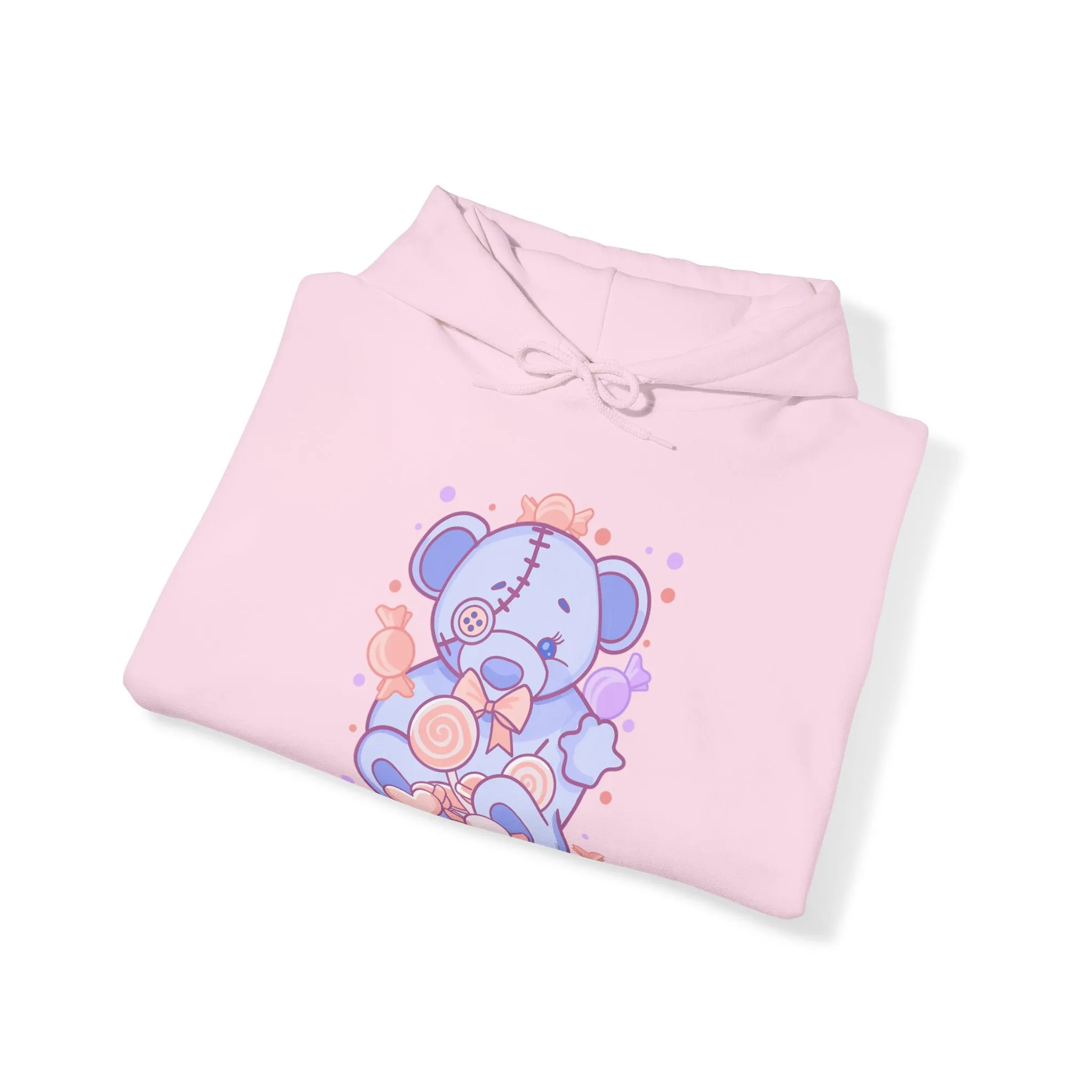 Pastel Baby Blue Teddy Bear Hoodie