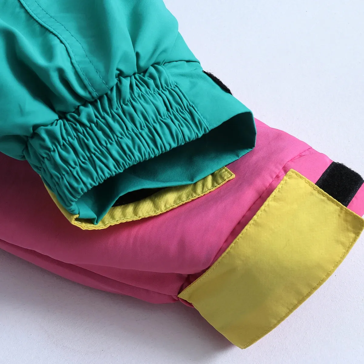 Patchwork-Design Vintage Winter Parka