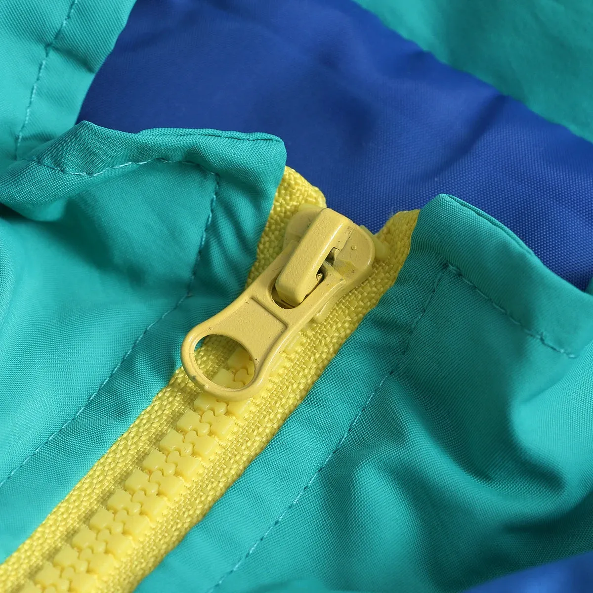 Patchwork-Design Vintage Winter Parka