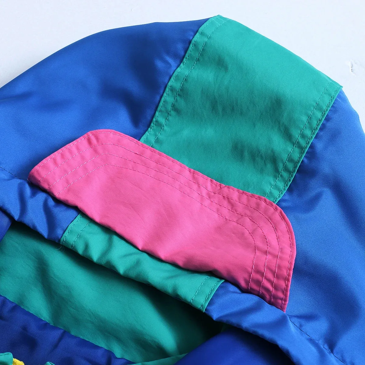 Patchwork-Design Vintage Winter Parka