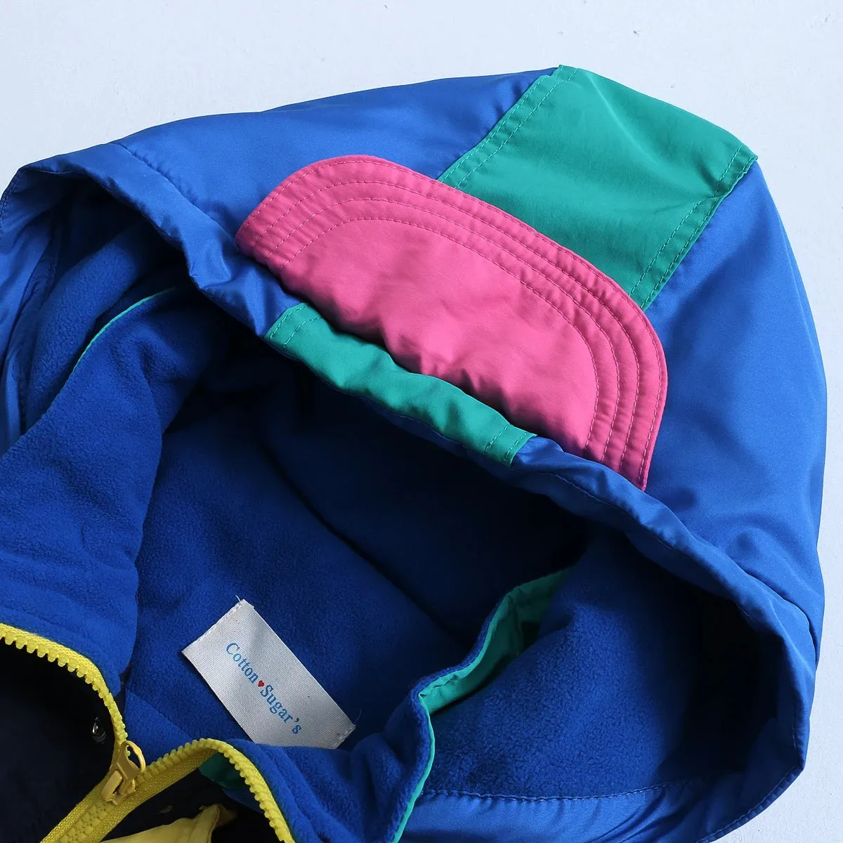 Patchwork-Design Vintage Winter Parka