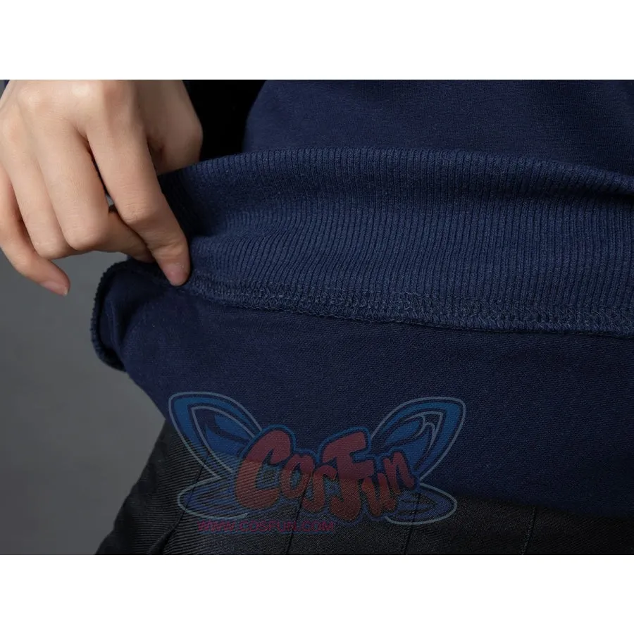Patchwork-inspired Fox Print Lace-up Ears Hoodie Sweatshirt mp005915