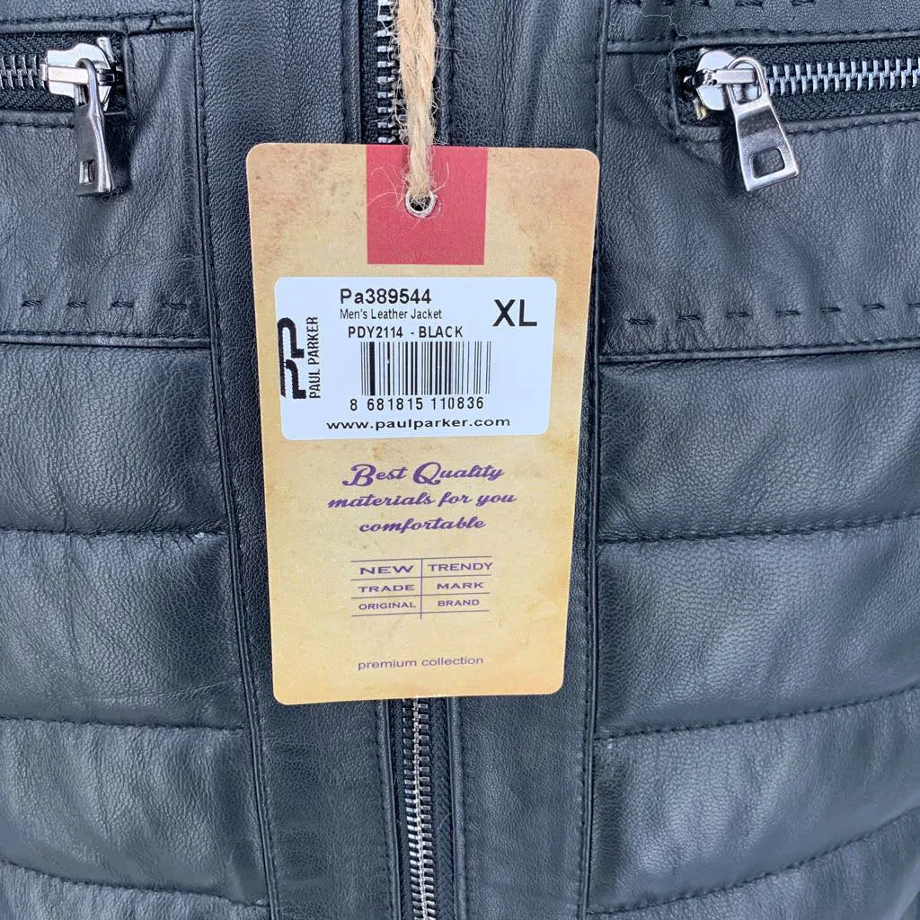 Paul Parker Leather Jacket NWT