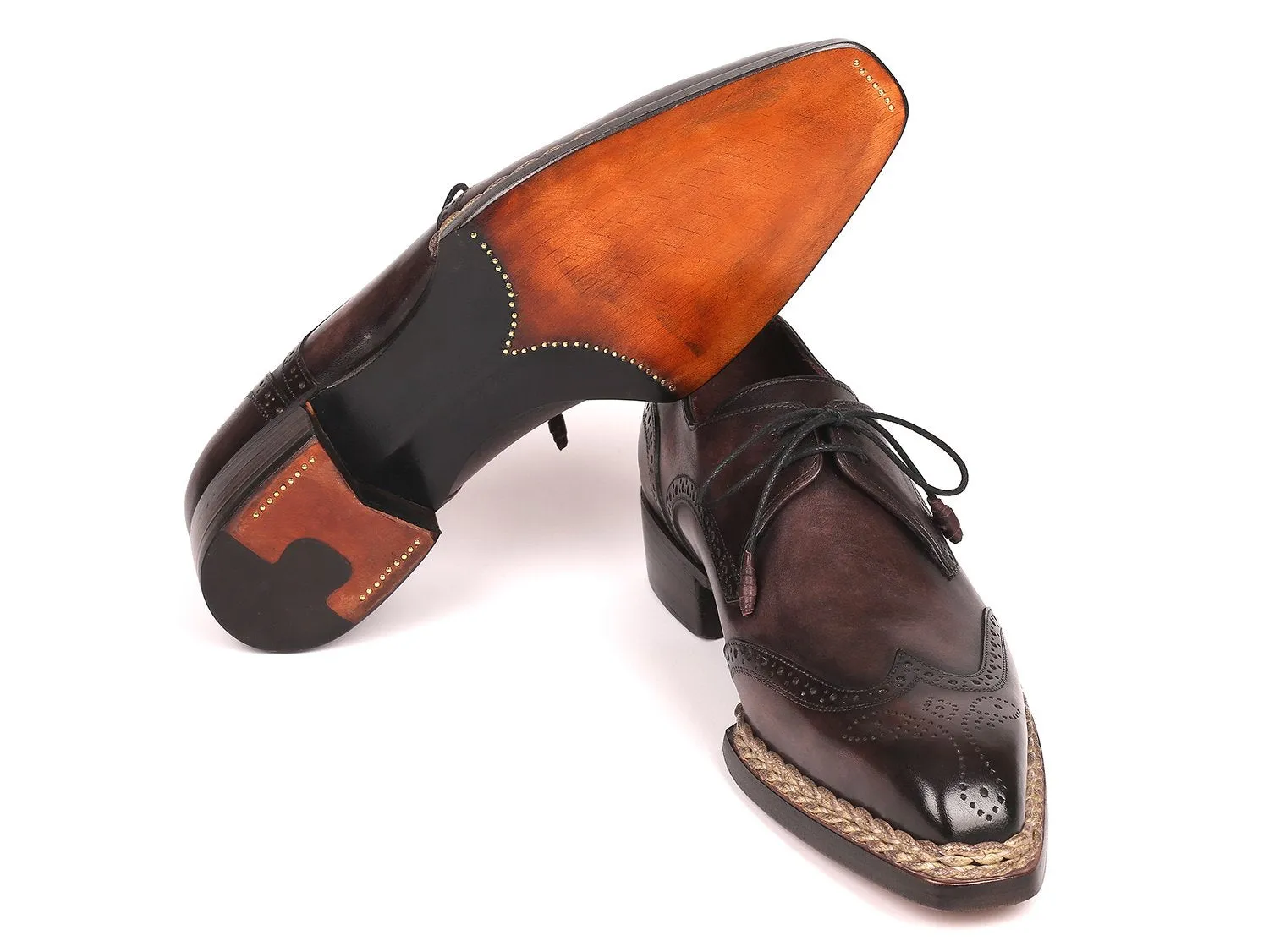 Paul Parkman Bronze Wingtip Derby Shoes