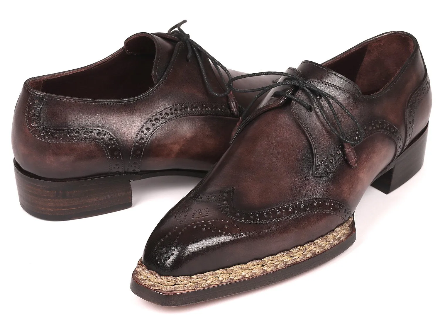 Paul Parkman Bronze Wingtip Derby Shoes
