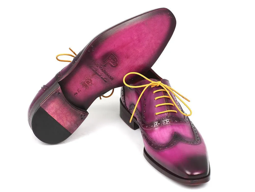 Paul Parkman Lilac Wingtip Oxfords for Men
