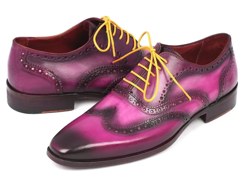 Paul Parkman Lilac Wingtip Oxfords for Men