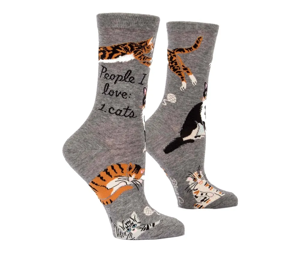 People I Love: Cats Crew Socks