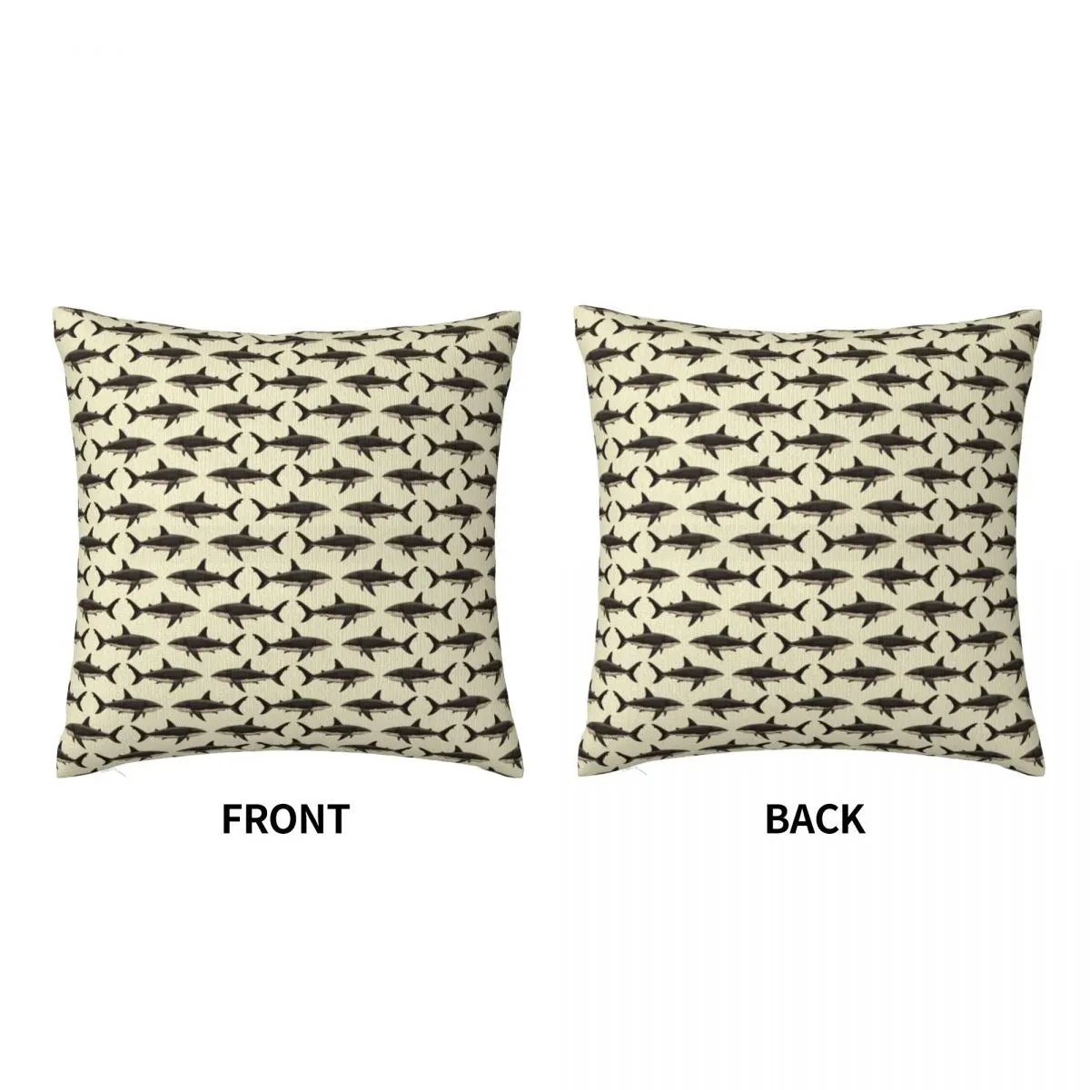 Pillow Cover: Sharky Pattern