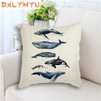 Pillow Cover: Whale Shark Pattern in 4 variants