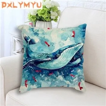Pillow Cover: Whale Shark Pattern in 4 variants