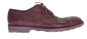 Pink Leather Formal Shoes