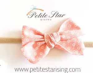 Pink Polka Dot Baby Headband