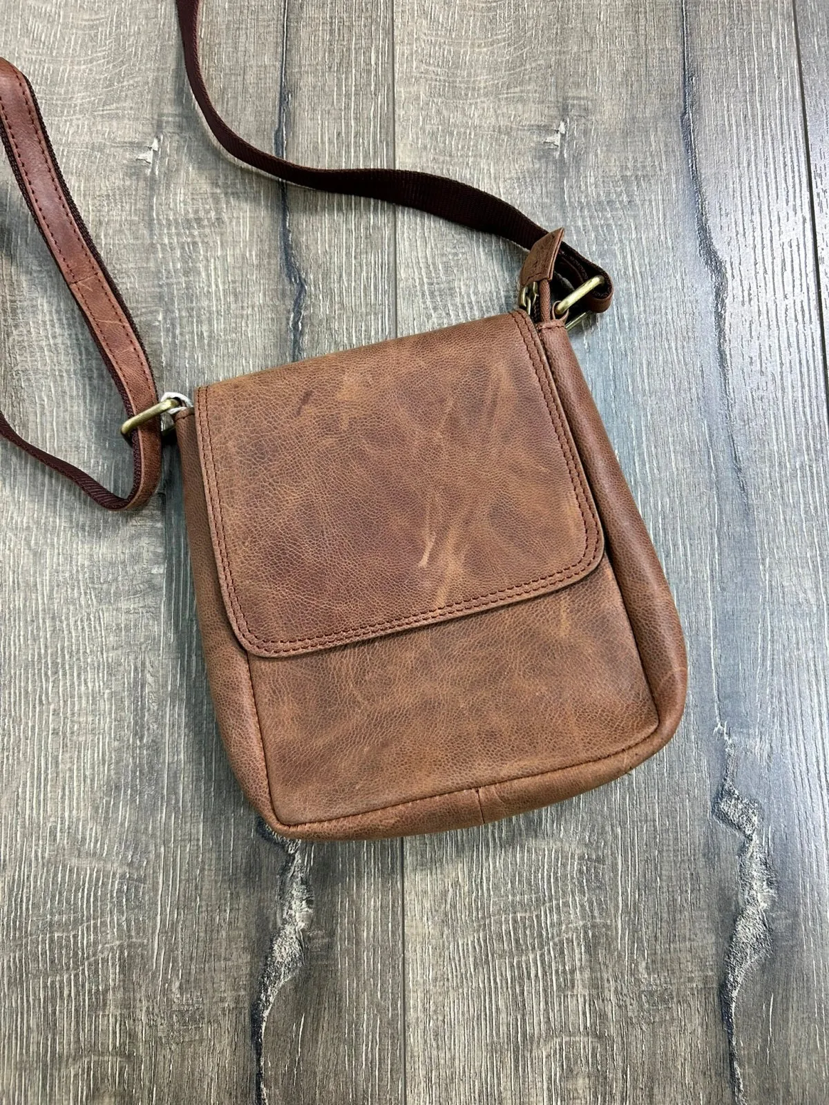 Plain Small Leather Shoulder Bag