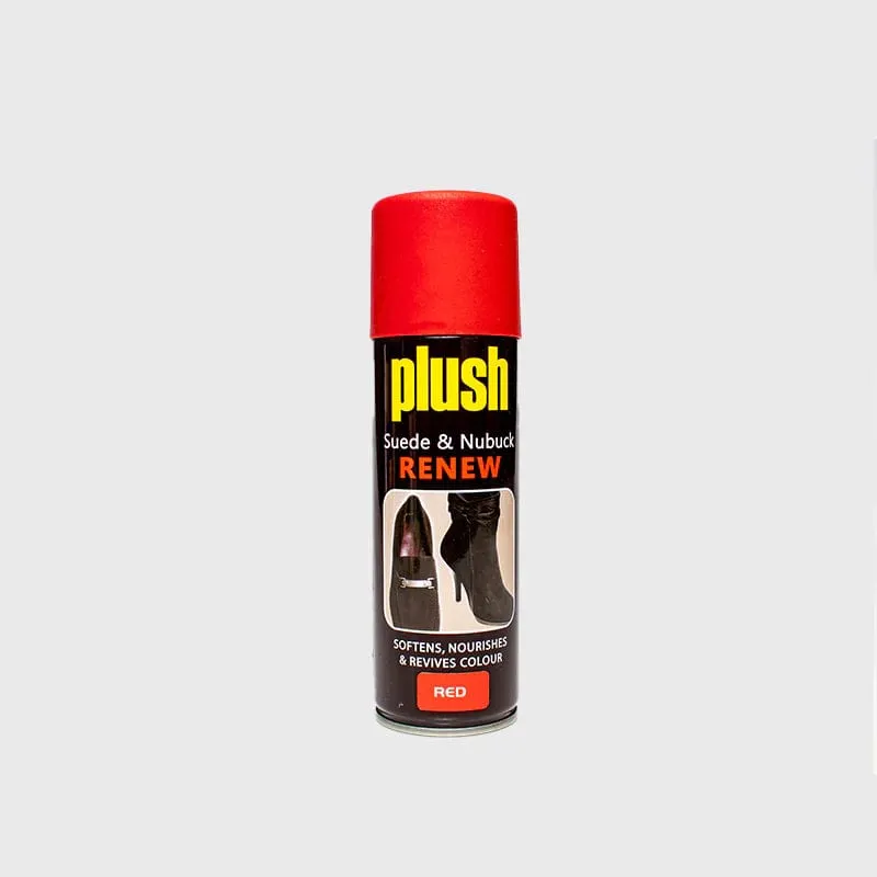 Plush Shoe Spray Suede & Nubuck Renew Red