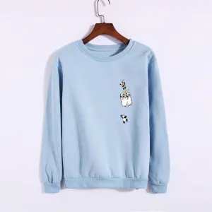 Pocket Panda Fleeced Sweatshirt