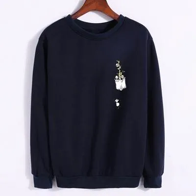 Pocket Panda Fleeced Sweatshirt
