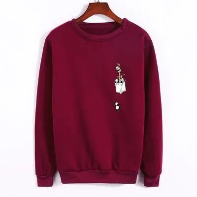 Pocket Panda Fleeced Sweatshirt