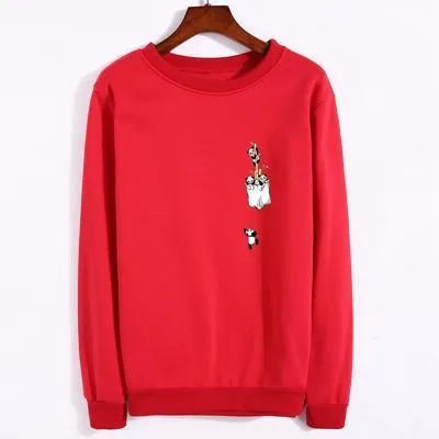Pocket Panda Fleeced Sweatshirt