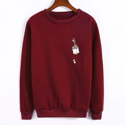 Pocket Panda Fleeced Sweatshirt