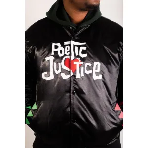 POETIC JUSTICE SATIN JACKET (BLACK)