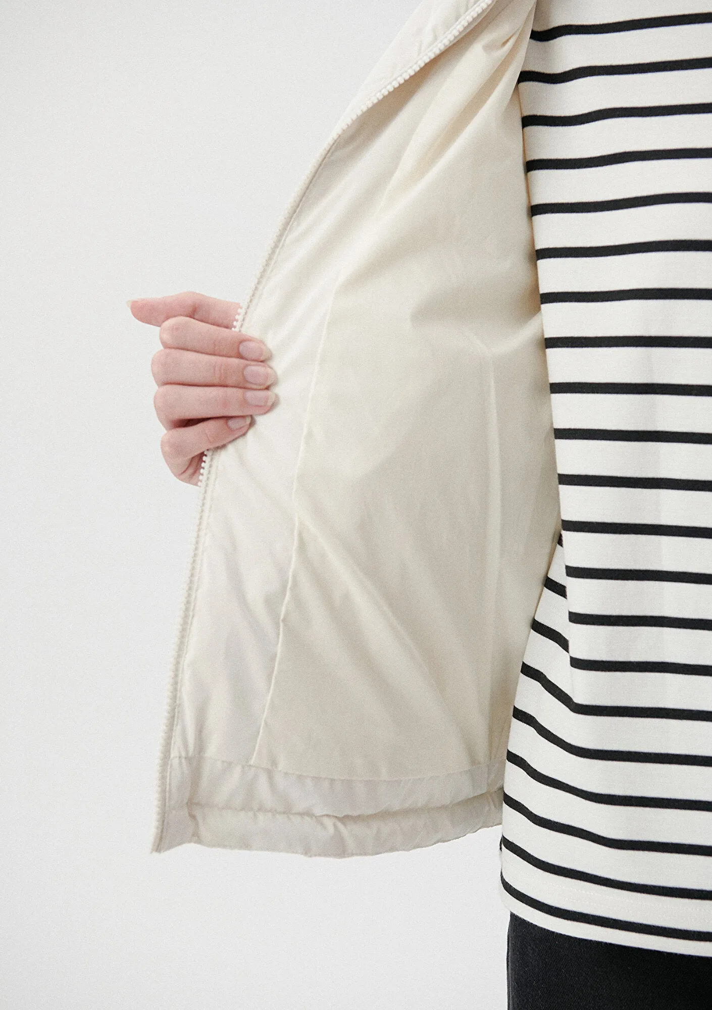 Premium Quilted White Puffer Jacket