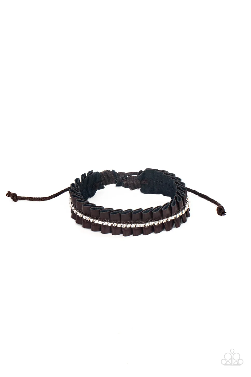Pretty, Pretty PLEATS - Brown - Paparazzi Accessories