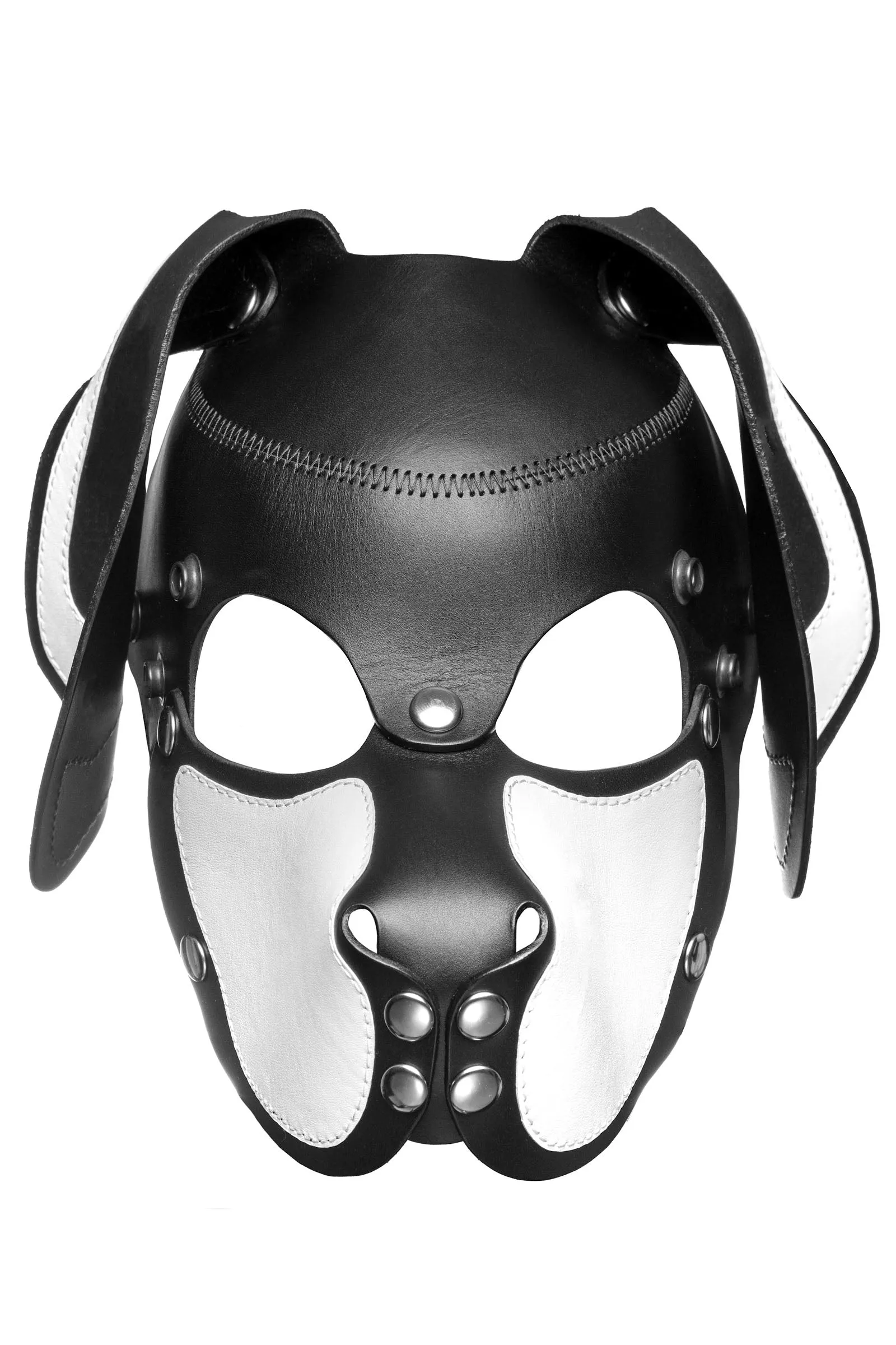 PUP "RANGER" MASK - White & Stainless Steel