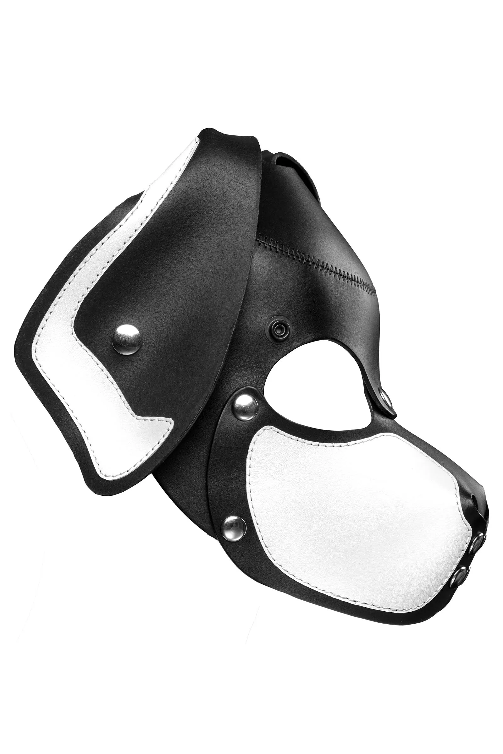 PUP "RANGER" MASK - White & Stainless Steel