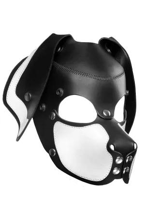 PUP "RANGER" MASK - White & Stainless Steel